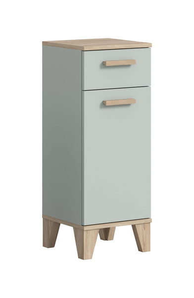 Meuble bas de salle de bain STAR (l/h/p: env. 34/87/31 cm) en vert clair/vert clair