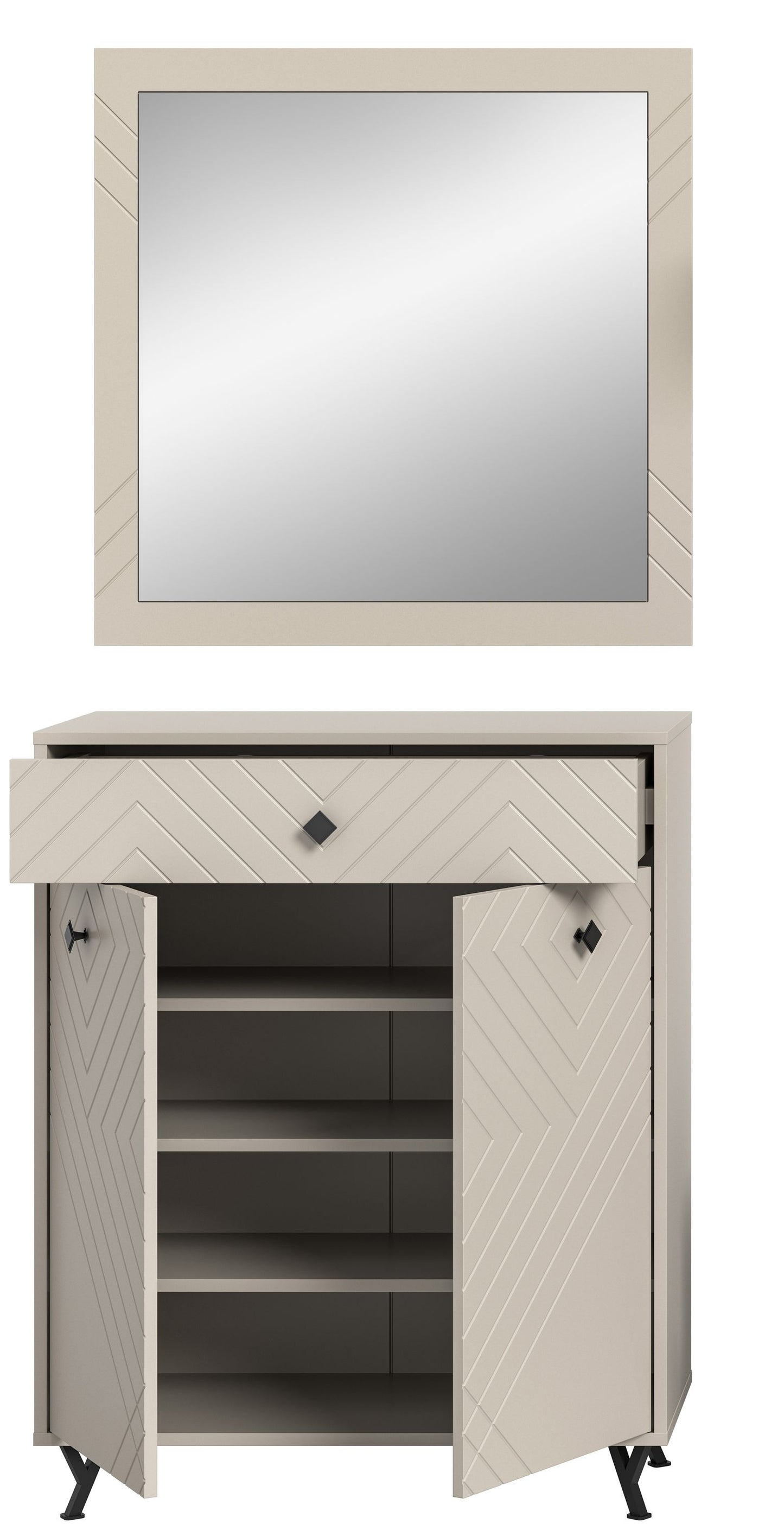 Homes & Jones Garderoben Set 2-tlg., Flurmöbel Set passend für kleine Flure