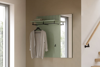 Homes & Jones Garderobenpaneel mit Hutablage und Kleiderstange, Flurmöbel-Diele