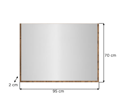 Homes & Jones Garderoben-Spiegel 95 cm breit, Garderobe-Flurmöbel-Dielenmöbel