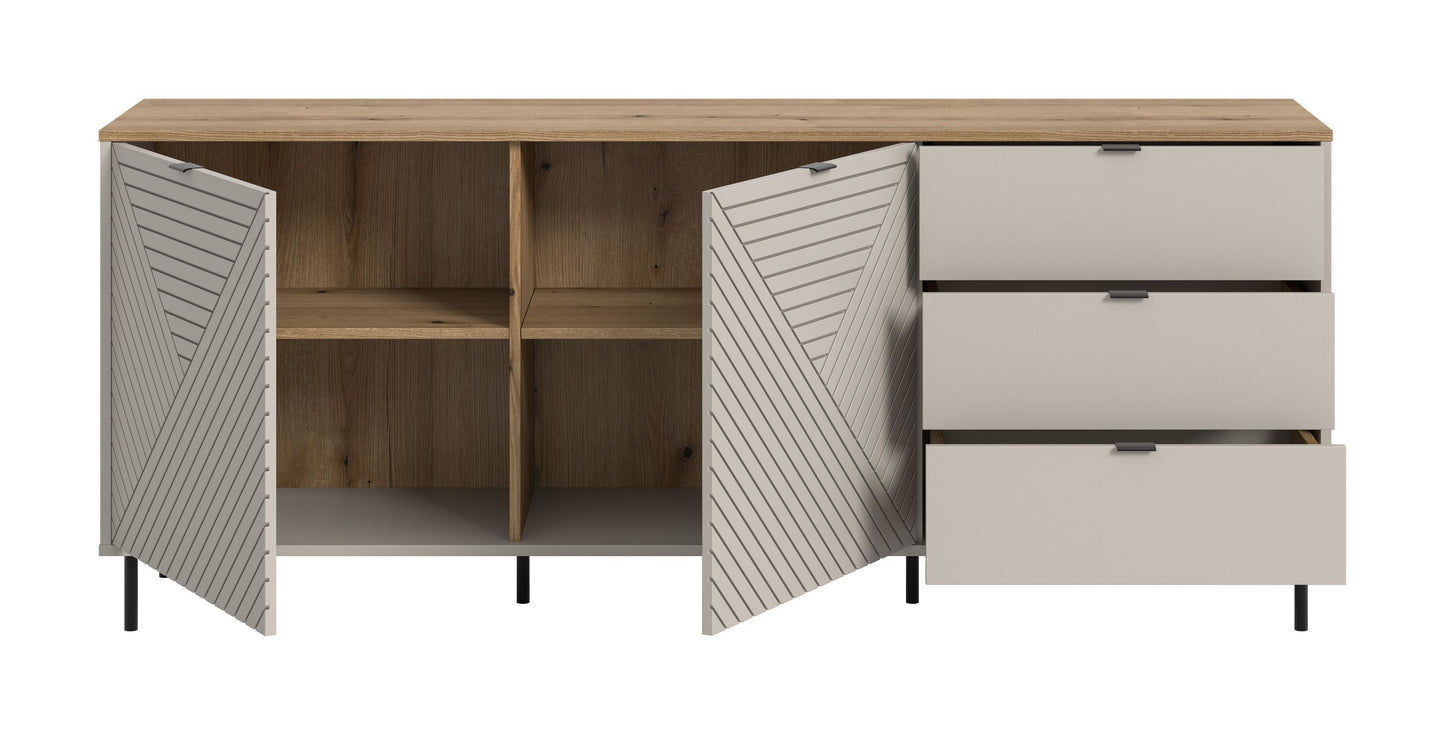 Homes & Jones Sideboard-Wohnzimmerschrank mit Schubladen, Wohnzimmermöbel