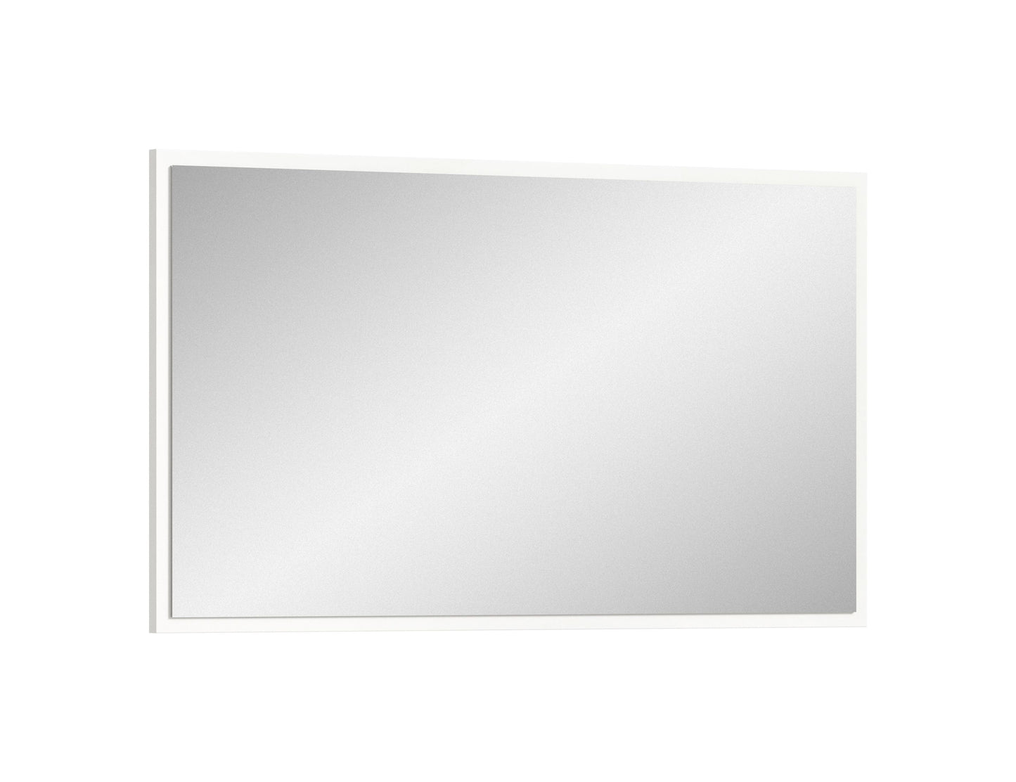 Miroir VAGA (L/H/P : env. 83/48/2 cm) en blanc/blanc