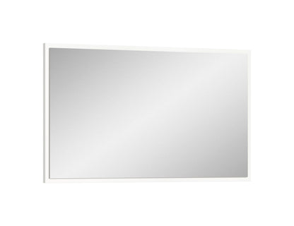 Miroir VAGA (L/H/P : env. 83/48/2 cm) en blanc/blanc