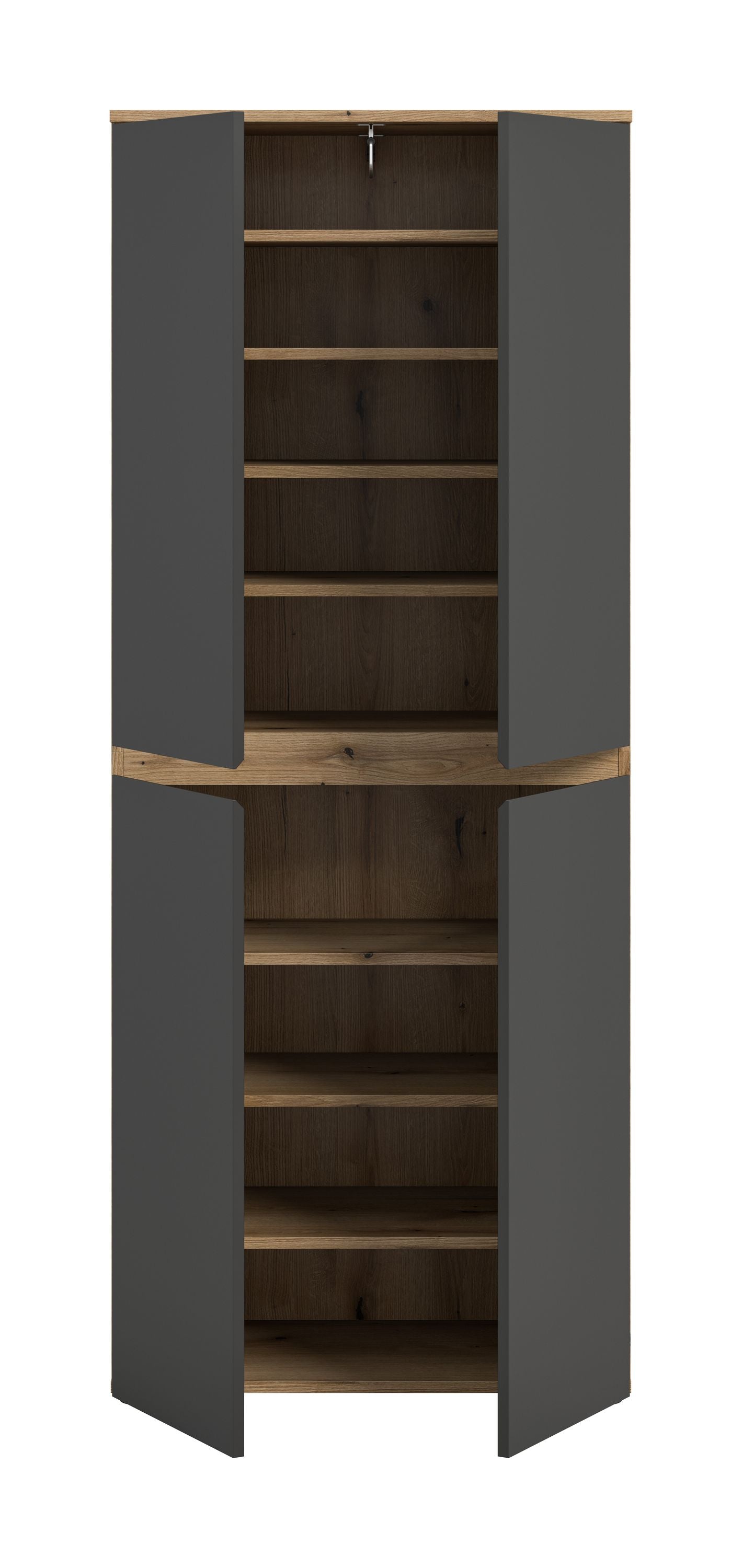 Homes & Jones Universalschrank 70 cm breit,  Mehrzweckschrank, Garderobe, Diele