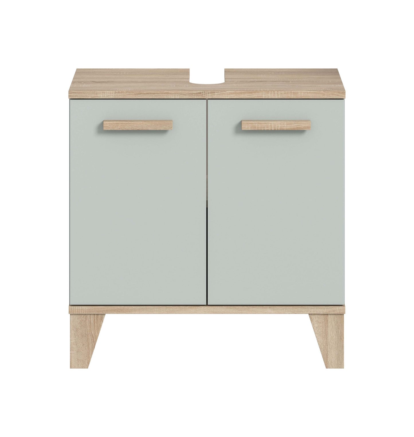 Meuble bas de lavabo STAR (L/H/P : env. 60/61/34 cm) en vert clair/vert clair