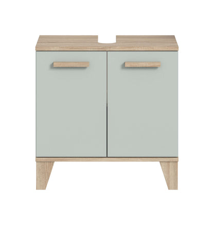 Meuble bas de lavabo STAR (L/H/P : env. 60/61/34 cm) en vert clair/vert clair