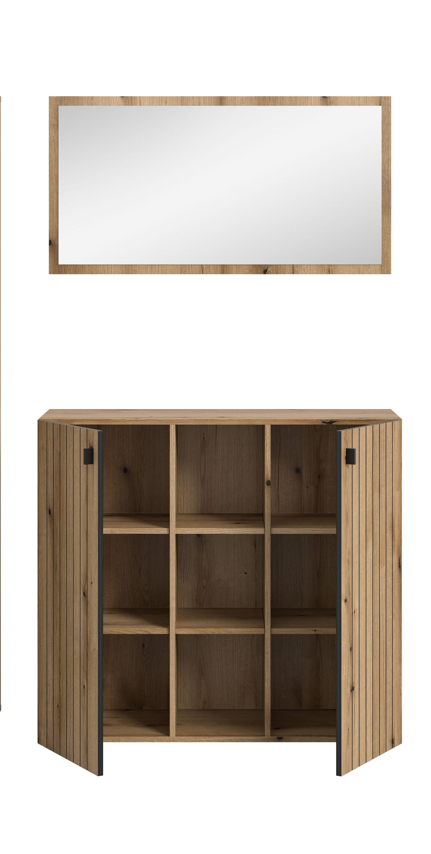 Homes & Jones Garderobe 2-tlg. Garderoben Set, Flurmöbel-Dielenmöbel