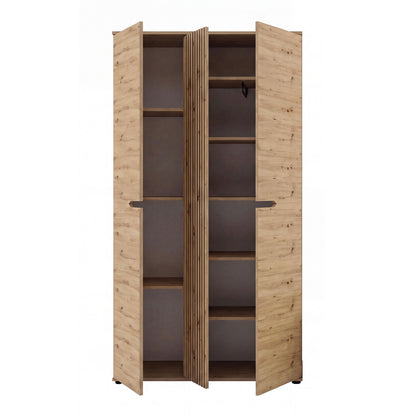 Keno Garderobenschrank (B/H/T: 104x191x37 cm) in Artisan Eiche Nachbildung