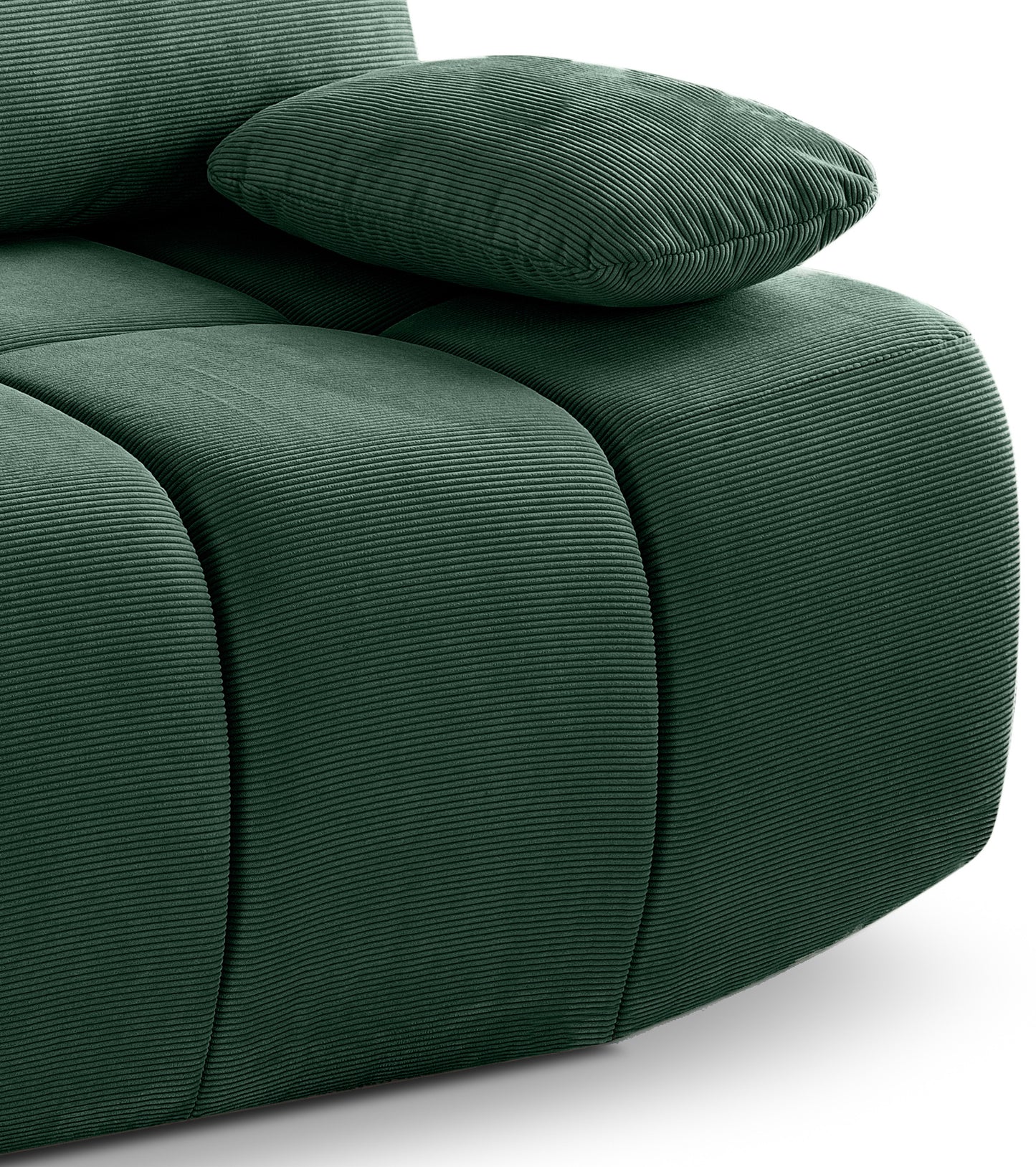 Canapé convertible Lauder – Canapé tendance en velours côtelé avec fonction couchage