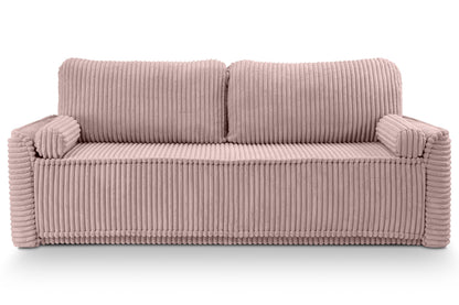 Canapé-lit Grubs – Canapé moderne en velours côtelé avec fonction couchage