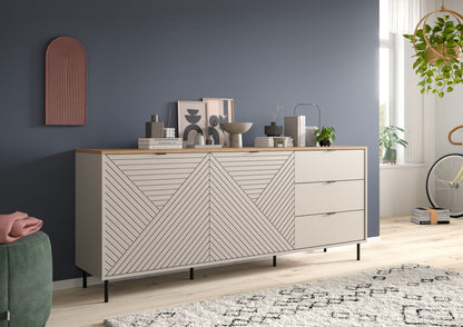 Homes & Jones Sideboard-Wohnzimmerschrank mit Schubladen, Wohnzimmermöbel