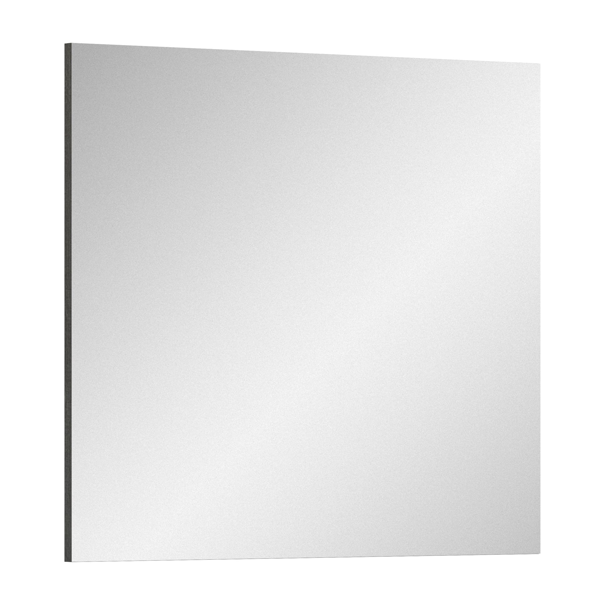 Homes & Jones Spiegel 60 cm, quadratisch, schmaler dunkler Rand, für Flur und Bad