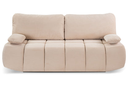 Canapé convertible Lauder – Canapé tendance en velours côtelé avec fonction couchage