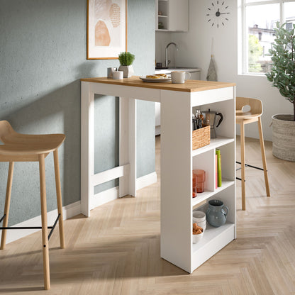 Urban Bar-/Esstisch  (B/H/T: 105x103x51 cm) in Weiß