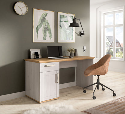 VERONA Desk (W/H/D: approx. 134/75/62 cm) in Sibiu Larch replica/Sibiu Larch replica