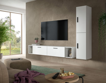 Homes & Jones Wohnwand 2-tlg. TV Möbel Modular Lowboard, Wohnzimmerschrank
