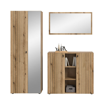 Homes & Jones Garderobe 3-tlg. Garderoben Set, Flurmöbel-Dielenmöbel