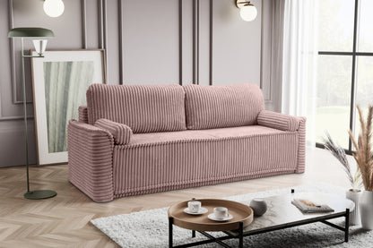 Canapé-lit Grubs – Canapé moderne en velours côtelé avec fonction couchage
