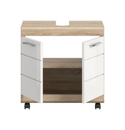 Homes & Jones Waschbeckenunterschrank auf Rollen, Schrank easy to handle