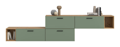 Homes & Jones Wohnwand 2-tlg. TV Möbel Modular Lowboard, Wohnzimmerschrank