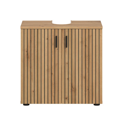Meuble sous-lavabo MONE (L/H/P : env. 60/59/30 cm) en cachemire/cachemire