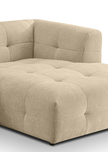 Canapé Tenso – Canapé d'angle élégant – Garnissage en mousse à froid et revêtement en tissu plat doux