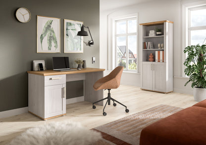 VERONA Desk (W/H/D: approx. 134/75/62 cm) in Sibiu Larch replica/Sibiu Larch replica