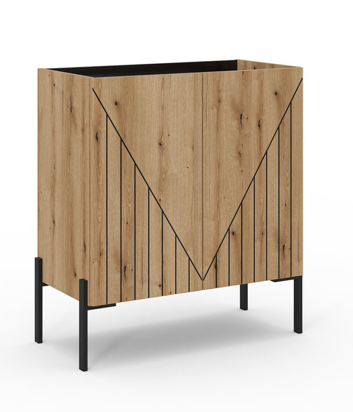 Commode NEO (L/H/P : env. 82/91/40 cm) en imitation chêne Evoke/imitation chêne Evoke