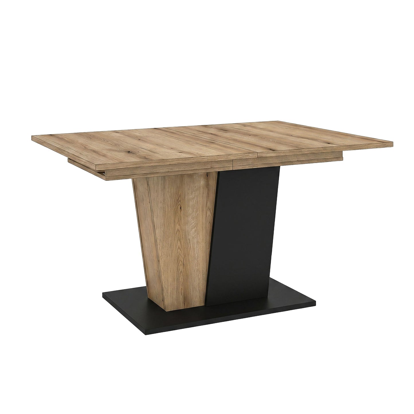 Molina Esstisch  (B/H/T: 150x76x90 cm) in Evoke Oak Nachbildung und Basalt grau