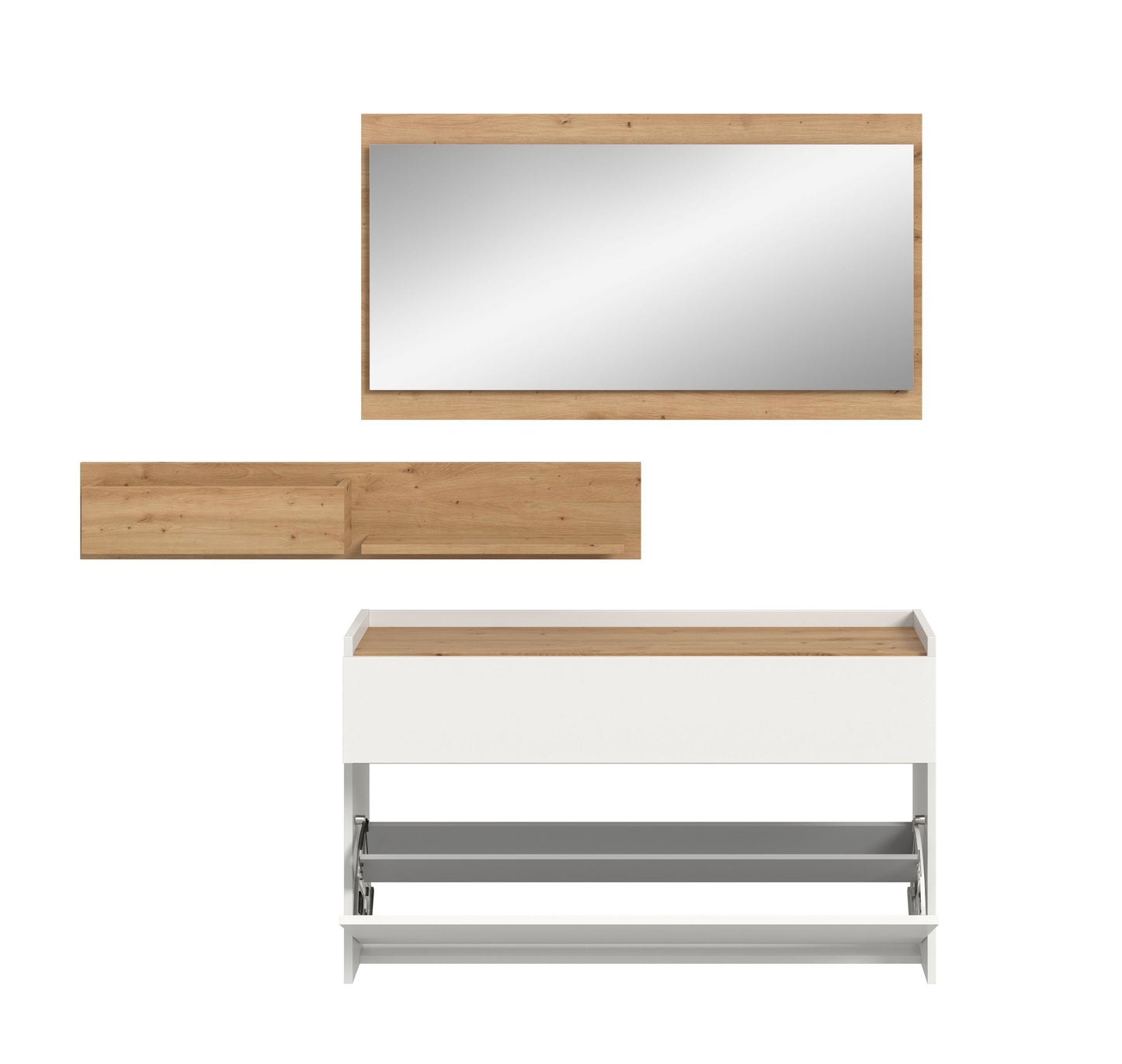 Ensemble de vestibule DRIVE (L/H/P : env. 140/192/32 cm) en sauge/sauge