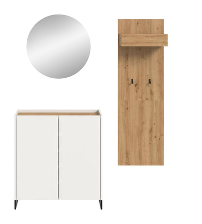 Homes & Jones Garderobe 3-tlg., Garderobenset, Dielenmöbel-Flurmöbel
