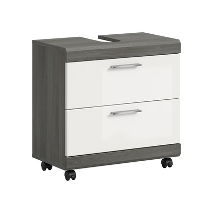Homes & Jones Waschbeckenunterschrank auf Rollen, Schrank easy to handle