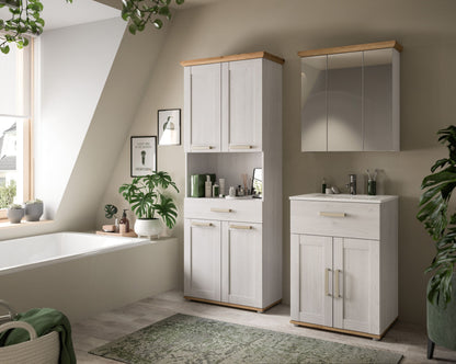 Bathroom Set VERONA (W/H/D: approx. 149/187/45 cm) in Sibiu Larch Reproduction/Sibiu Larch Reproduction