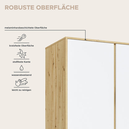 Homes & Jones Kleiderschrank 4trg., Gesamtbreite 197 cm, Universalschrank