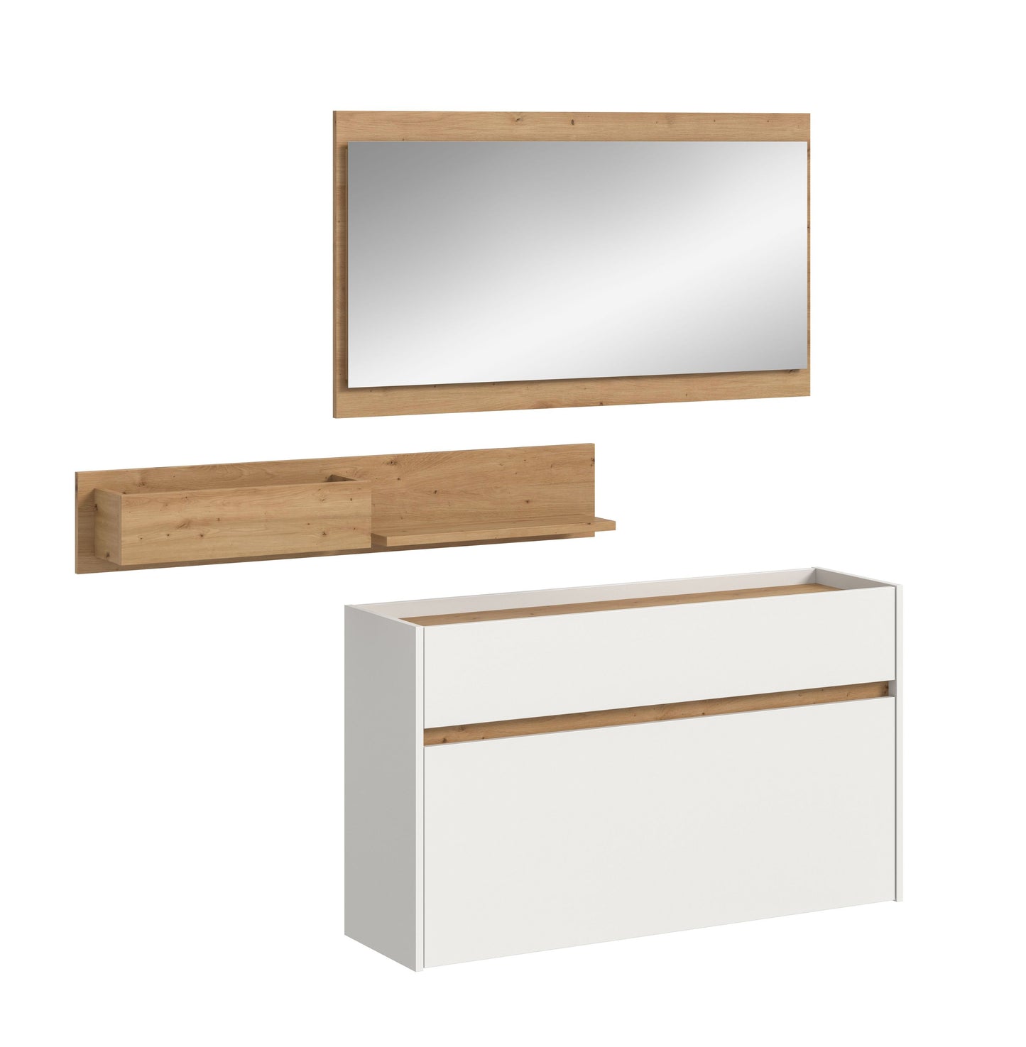 Ensemble de vestibule DRIVE (L/H/P : env. 140/192/32 cm) en sauge/sauge