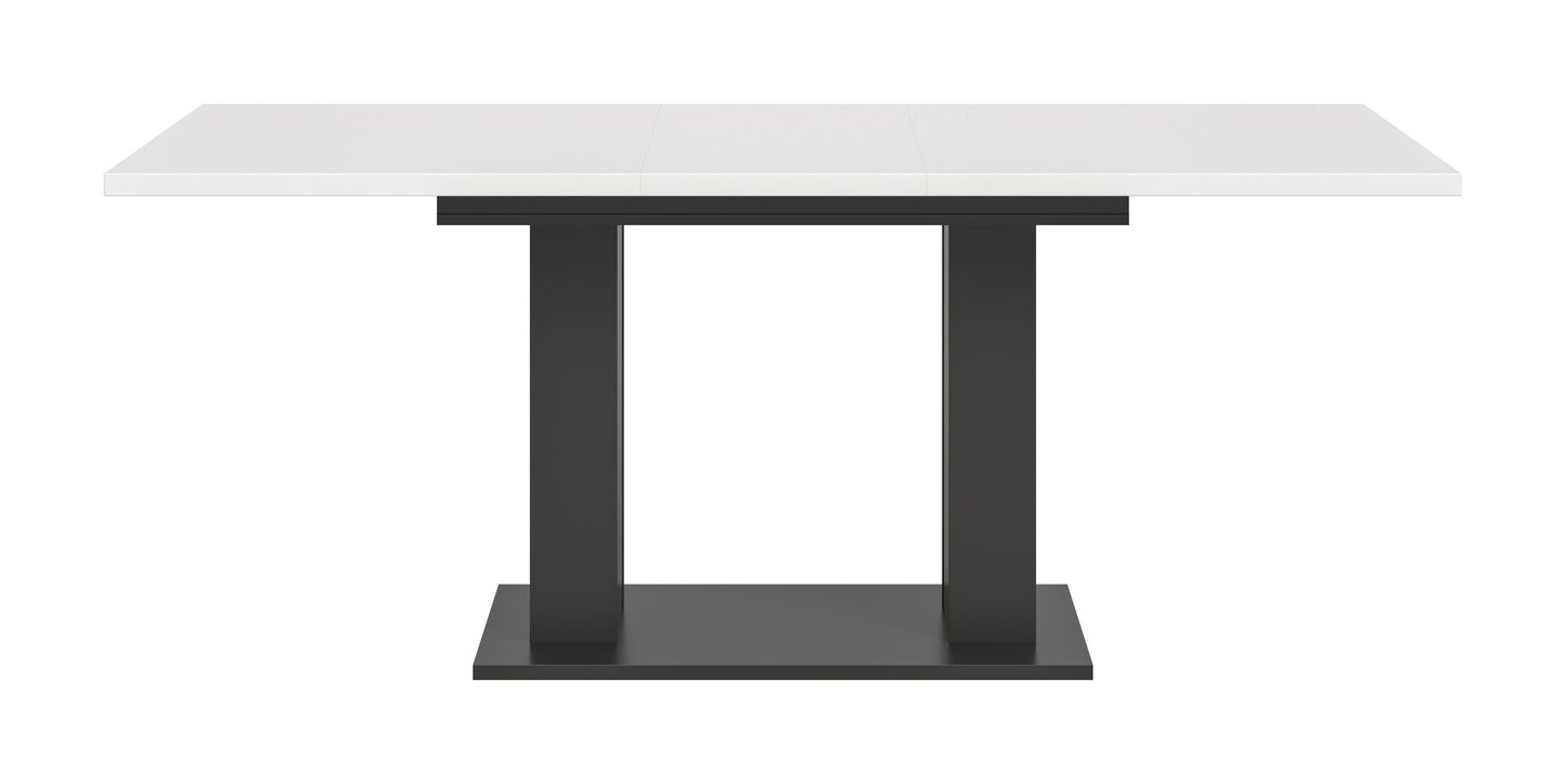 Table de salle à manger MOTION (L/H/P : env. 150/76/90 cm) en blanc/cachemire
