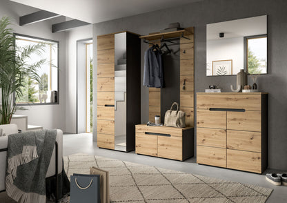 Homes & Jones Garderoben Set 5-tlg., Flurmöbelkomplett Set, Dielenkomplettset