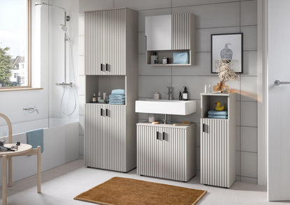 Meuble sous-lavabo MONE (L/H/P : env. 60/59/30 cm) en cachemire/cachemire