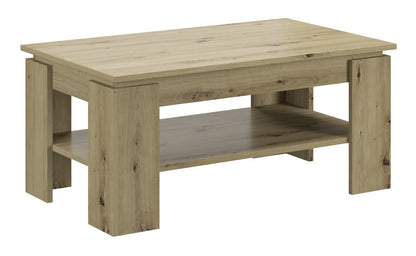 Table basse TITAN (L/H/P : env. 100/45/60 cm) en imitation chêne Artisan/imitation chêne Artisan