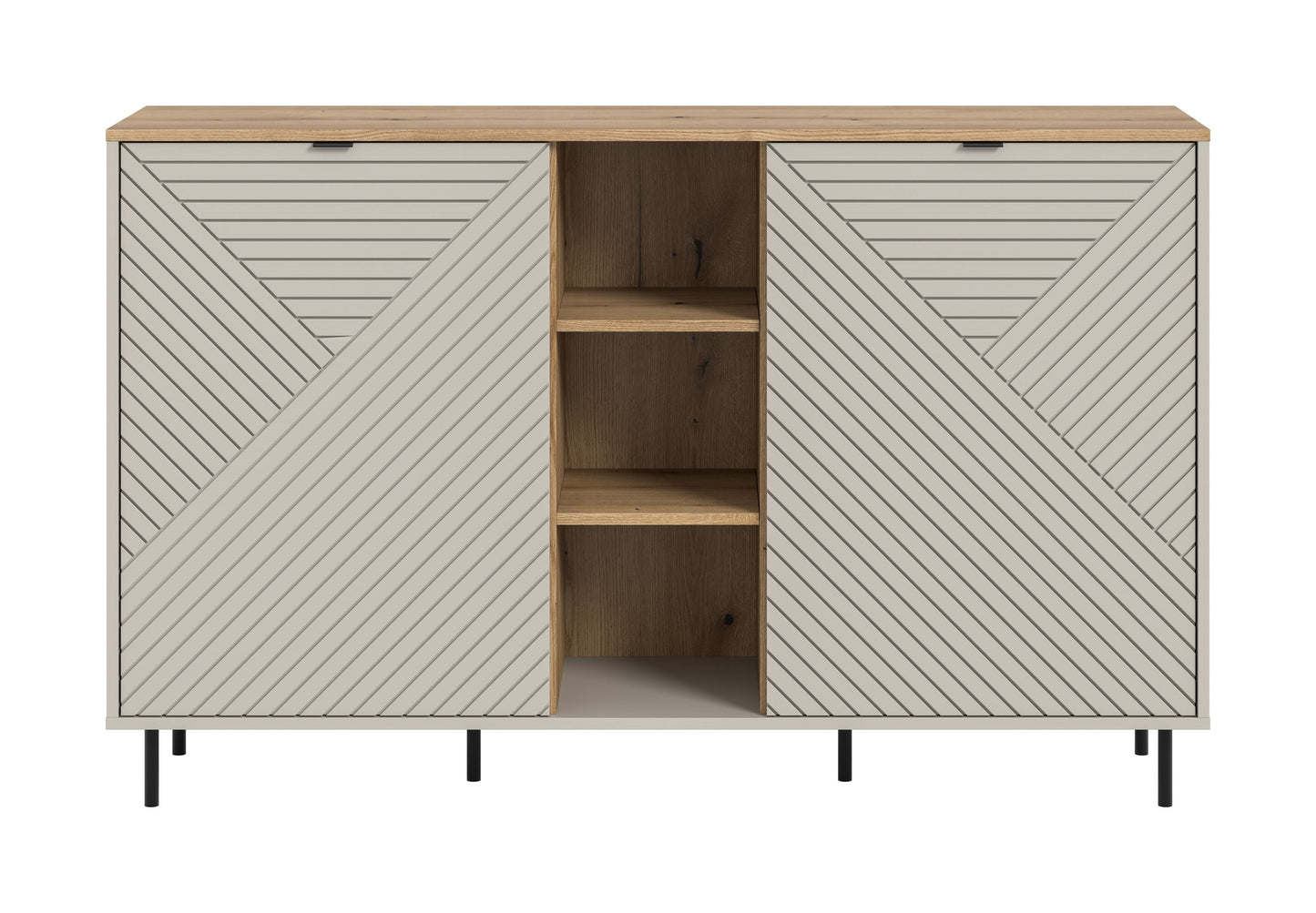 Homes & Jones Sideboard-Wohnzimmerschrank mit offenen Fächer, Wohnzimmermöbel