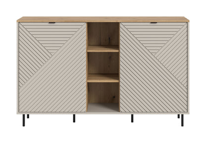 Homes & Jones Sideboard-Wohnzimmerschrank mit offenen Fächer, Wohnzimmermöbel