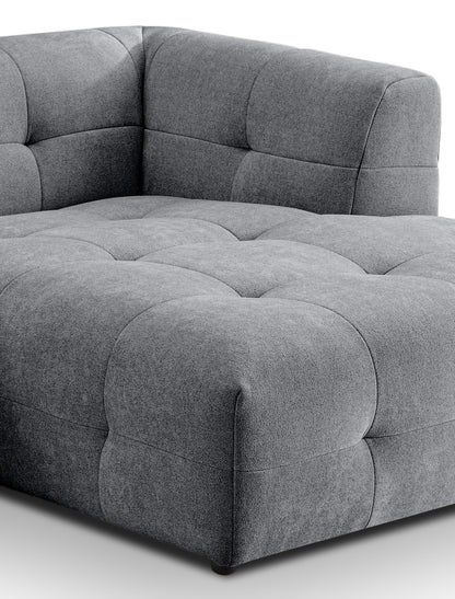 Canapé Tenso – Canapé d'angle élégant – Garnissage en mousse à froid et revêtement en tissu plat doux