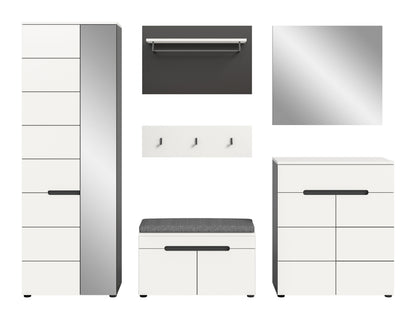 Homes & Jones Garderoben Set 6-tlg., Flurmöbelkomplett Set, Dielenkomplettset