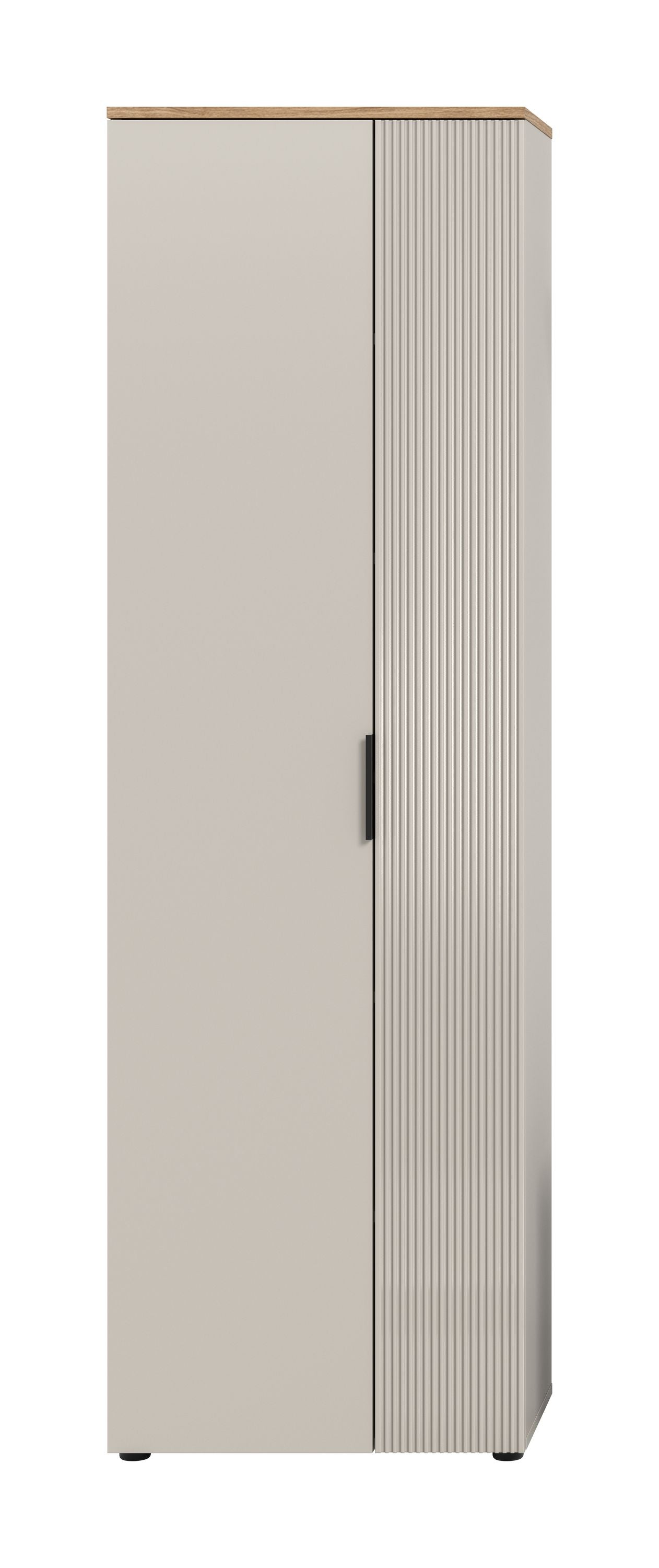 Armoire SLIDE (L/H/P : env. 60/190/36 cm) en cachemire/cachemire