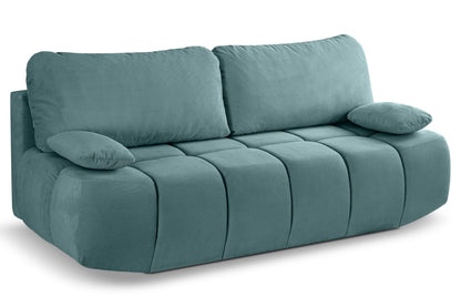 Canapé convertible Lauder – Canapé tendance en velours côtelé avec fonction couchage