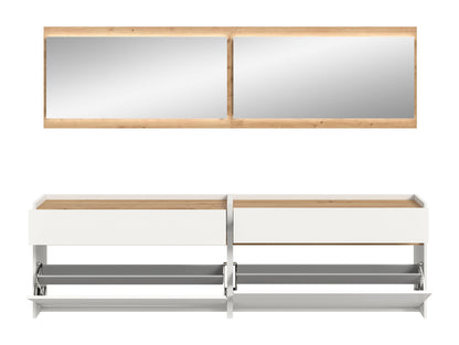 Homes & Jones Garderobe 4-tlg. inkl. Beleuchtung, Dielenmöbel-Flurmöbel
