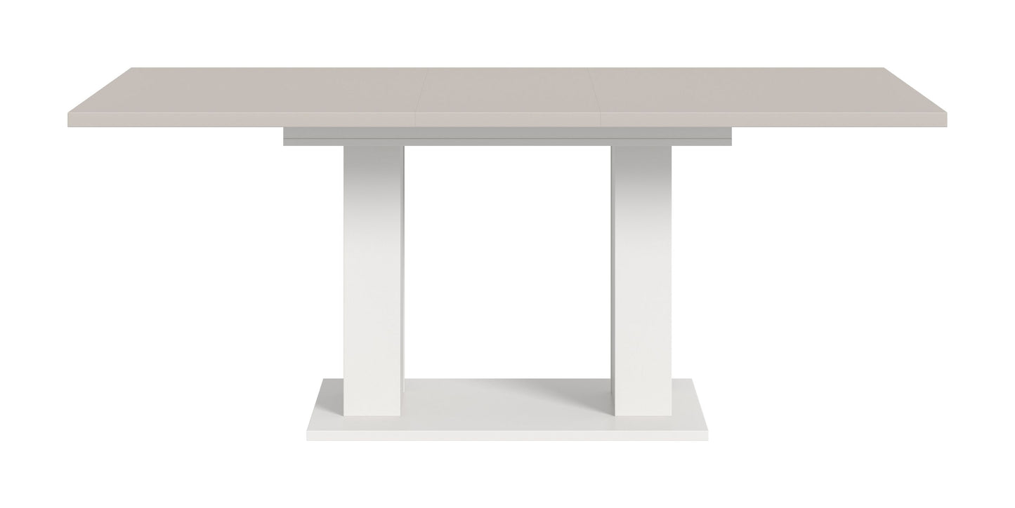 Table de salle à manger MOTION (L/H/P : env. 150/76/90 cm) en blanc/cachemire