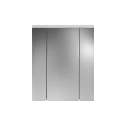 Armoire de toilette avec éclairage LINUS (L/H/P : env. 60/71/19 cm) en noir/verre miroir