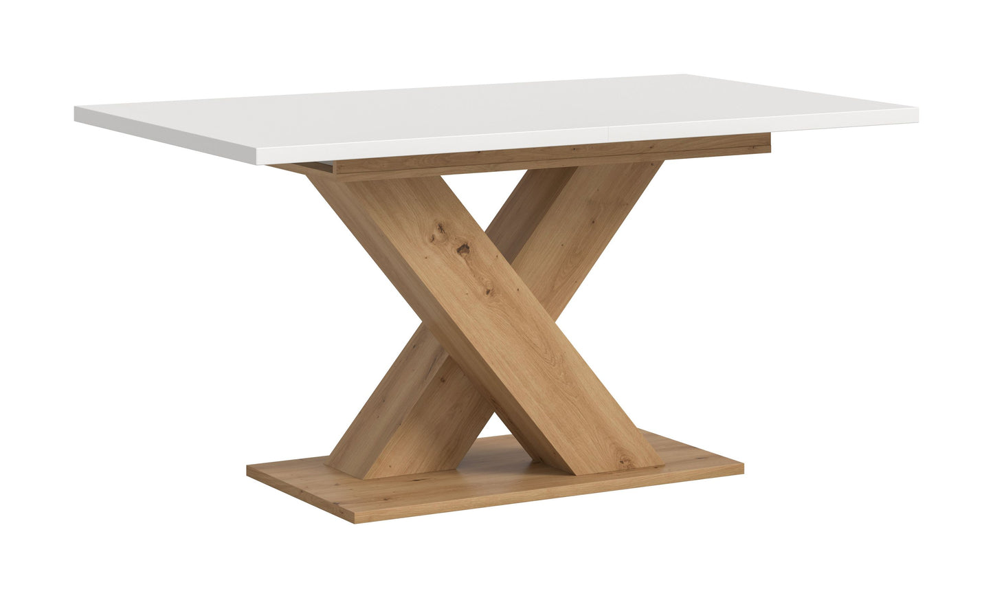 Table de salle à manger MOTION (L/H/P : env. 150/76/90 cm) en blanc/cachemire