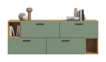 Homes & Jones Wohnwand 2-tlg. TV Möbel Modular Lowboard, Wohnzimmerschrank